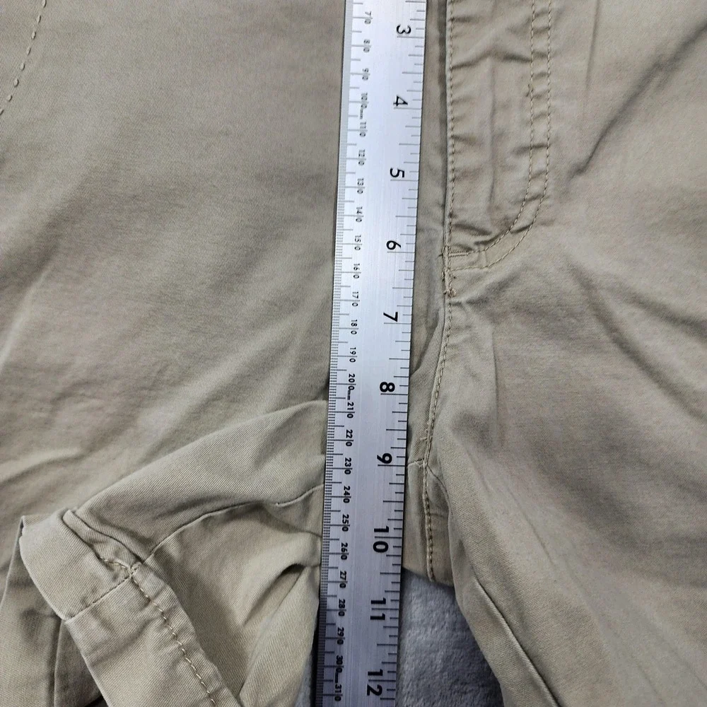 Gloria Vanderbilt Shorts Womens 6 Beige Celina Chino Twill Stretch Casual Summer